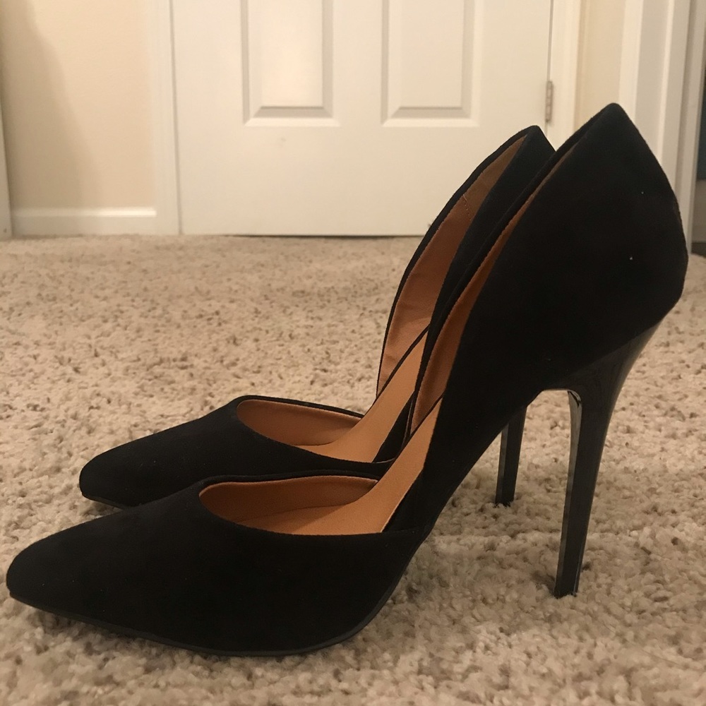 Qupid black heels
